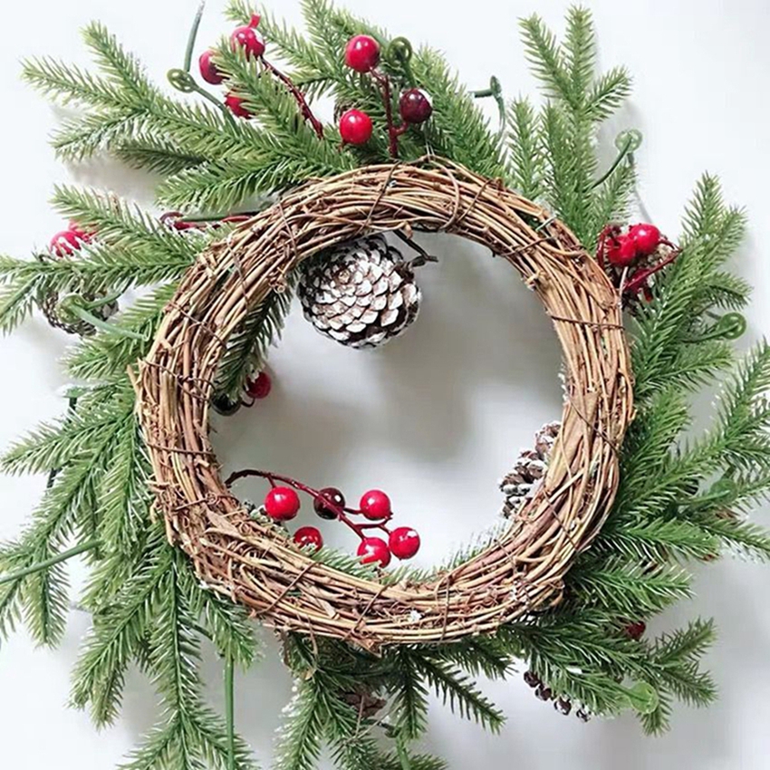 Artificial Rattan Frame Home R - Christmas Wreath Fake incelemesi ve fiyatı