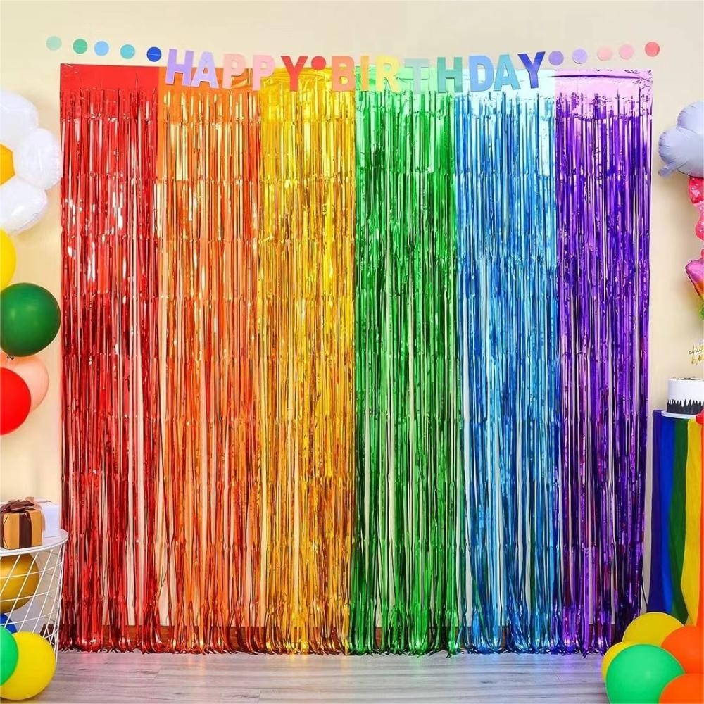 Party Backdrop Fringe Tinsel C - Tinsel Garland Decoration incelemesi ve fiyatı