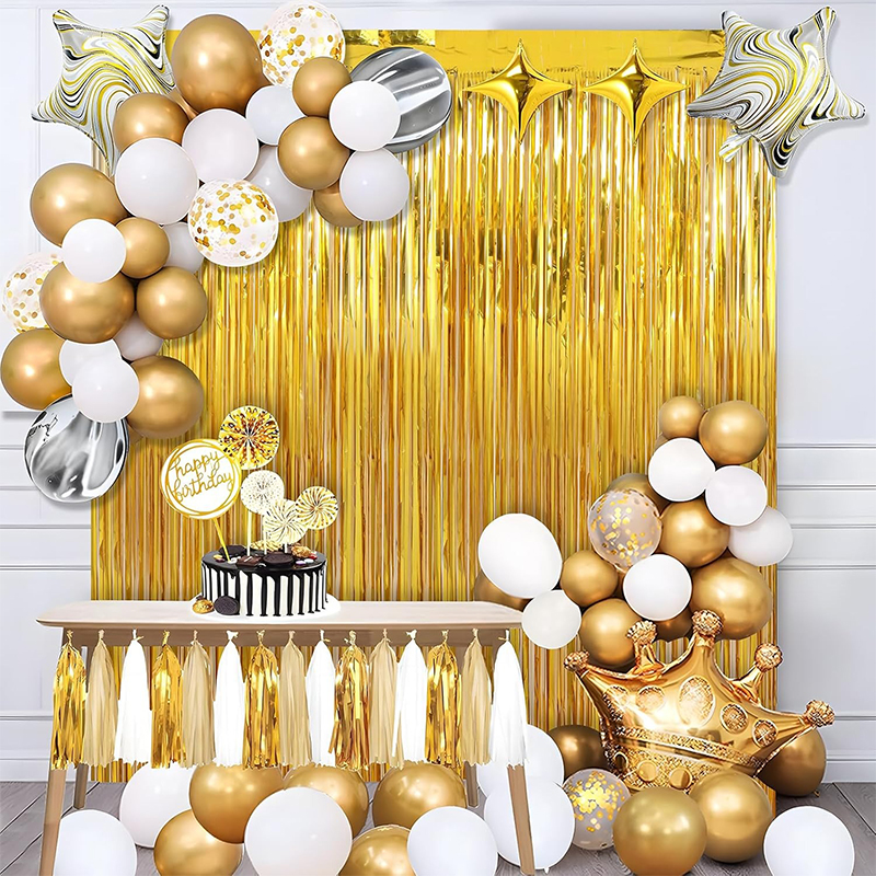 2M Glitter Gold Tinsel Fringe  - Tinsel Garland Decoration incelemesi ve fiyatı