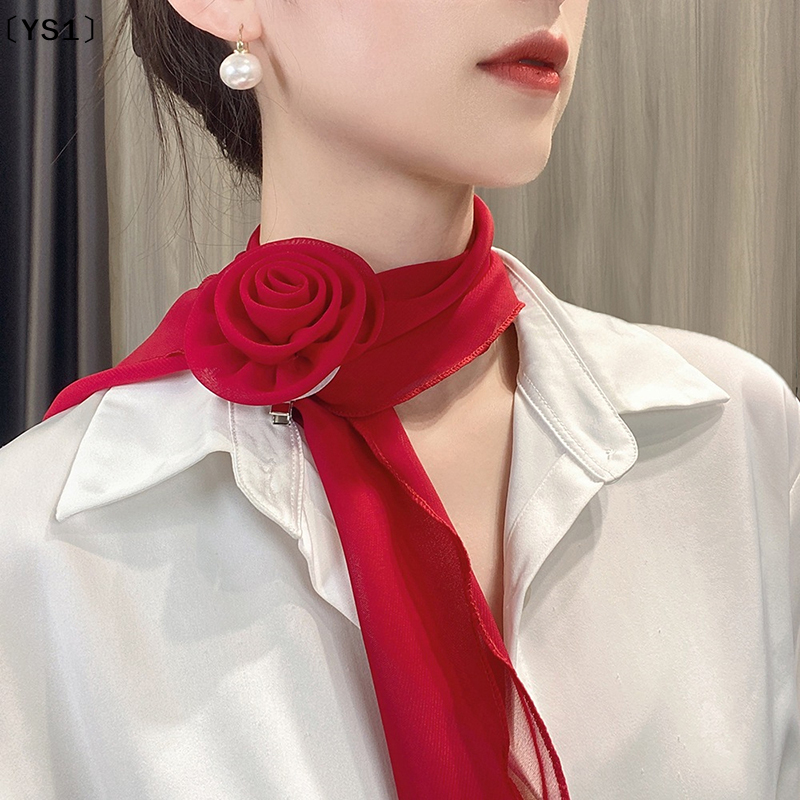 〔YS1〕Fashion Rose Flower Silk  - Ribbon Bow Gift incelemesi ve fiyatı