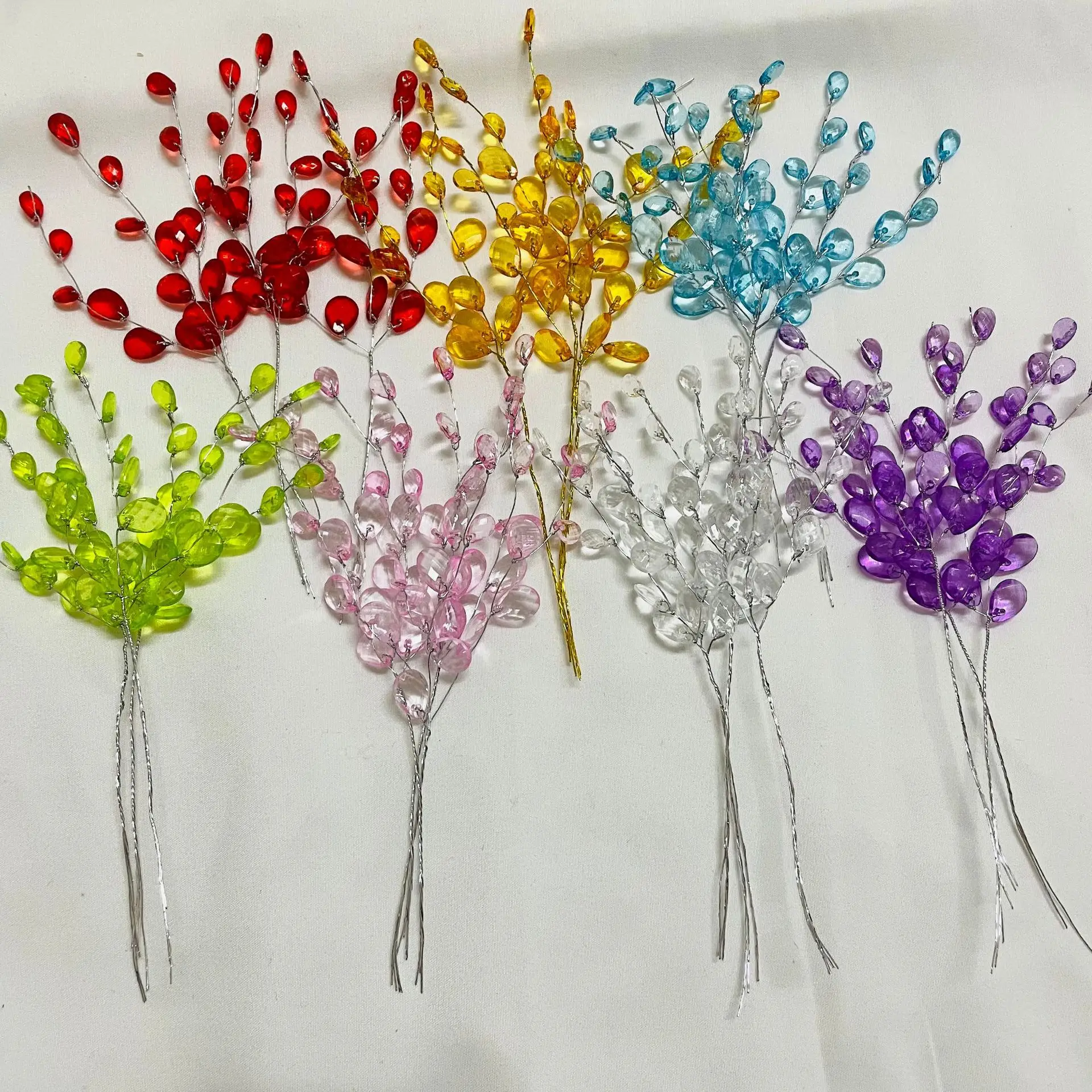 50Pcs 3-Forks Acrylic Strip Wa - Christmas Wreath Fake incelemesi ve fiyatı