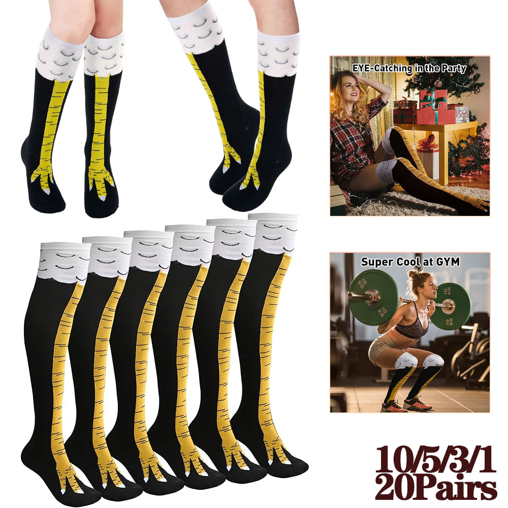 1-20Pairs Funny 3D Chicken Cla - Christmas Stocking Hanging incelemesi ve fiyatı