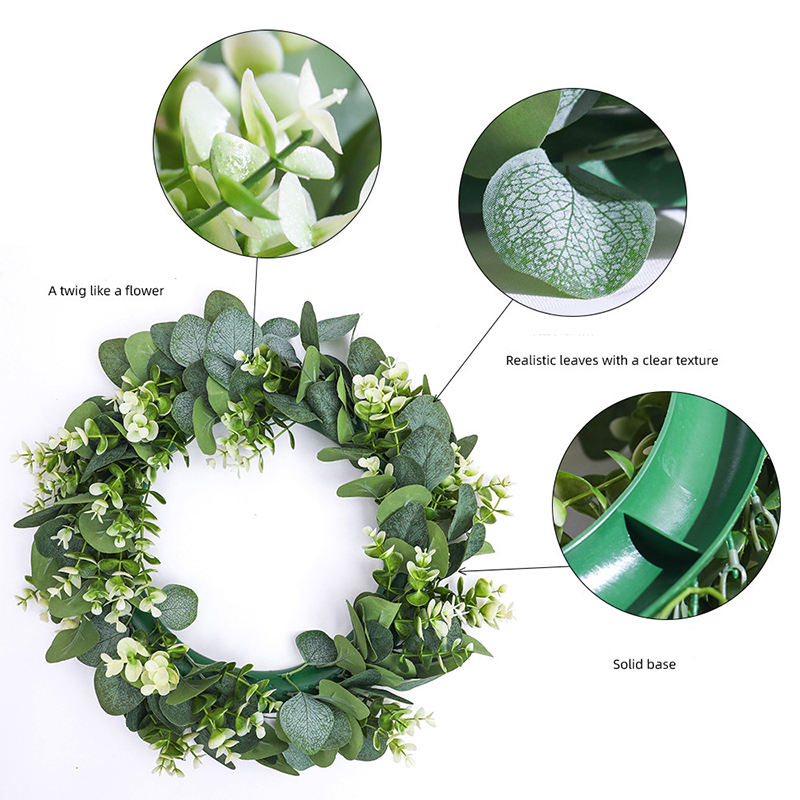 Eucalyptus Wreath Flowers Gift - Christmas Wreath Fake incelemesi ve fiyatı