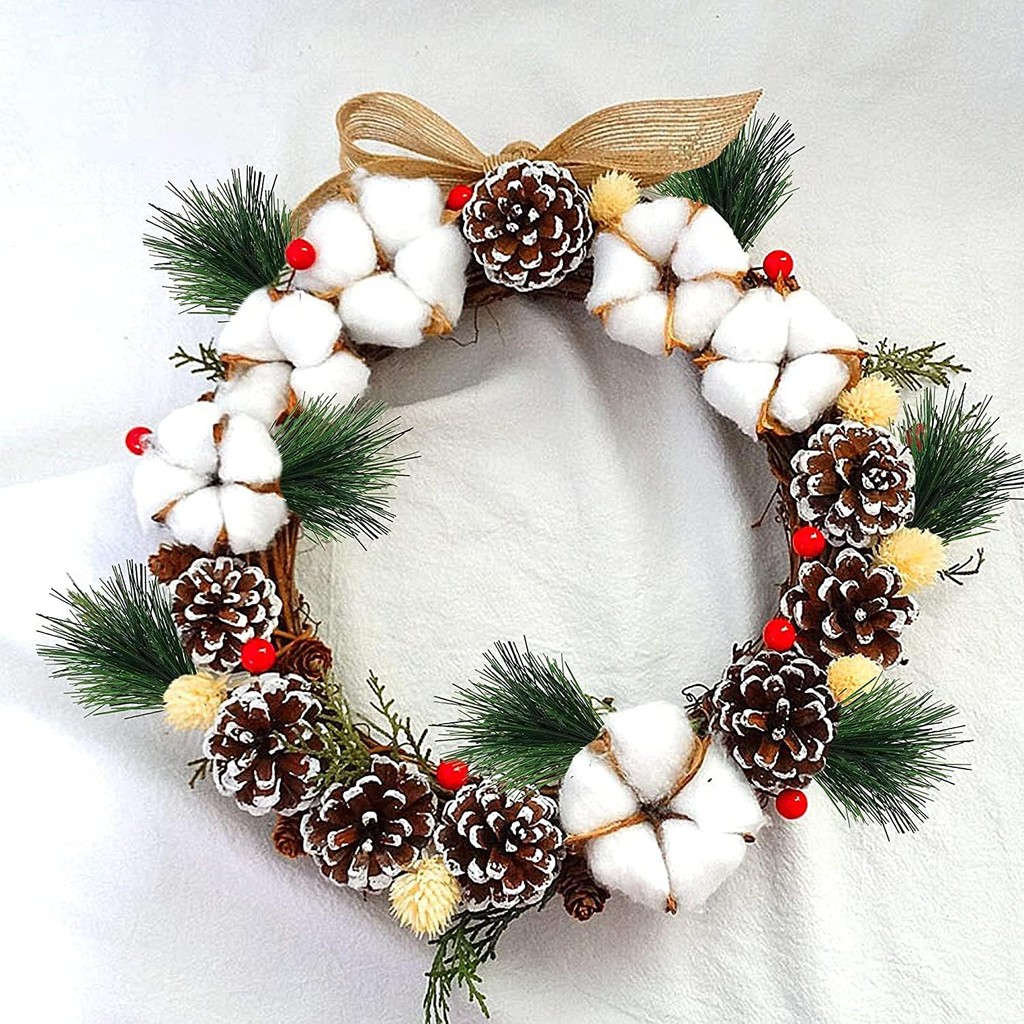 10-100pcs Artificial Green Pin - Christmas Wreath Fake incelemesi ve fiyatı