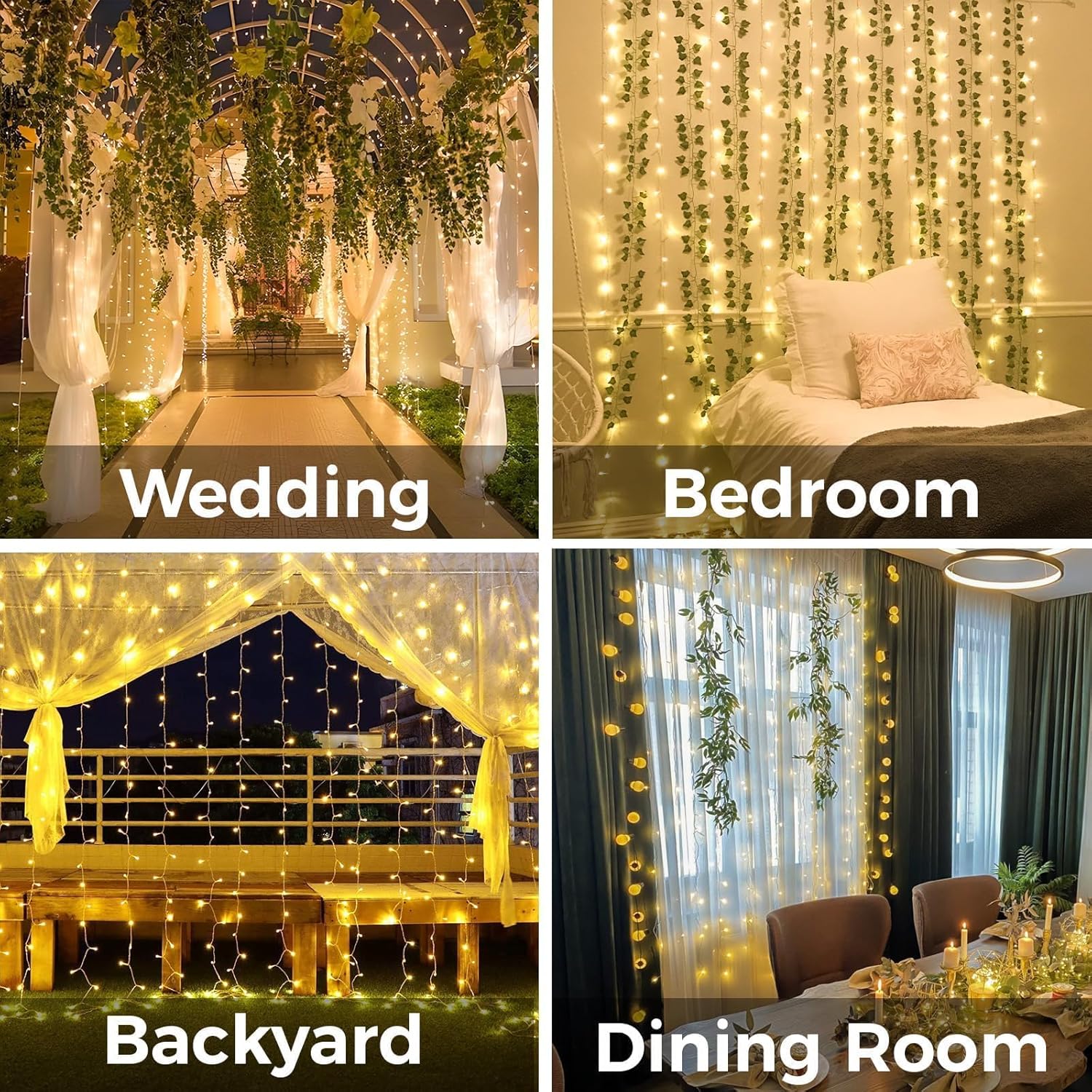 Curtain Lights For Bedroom 200 - Led Fairy String Lights incelemesi ve fiyatı