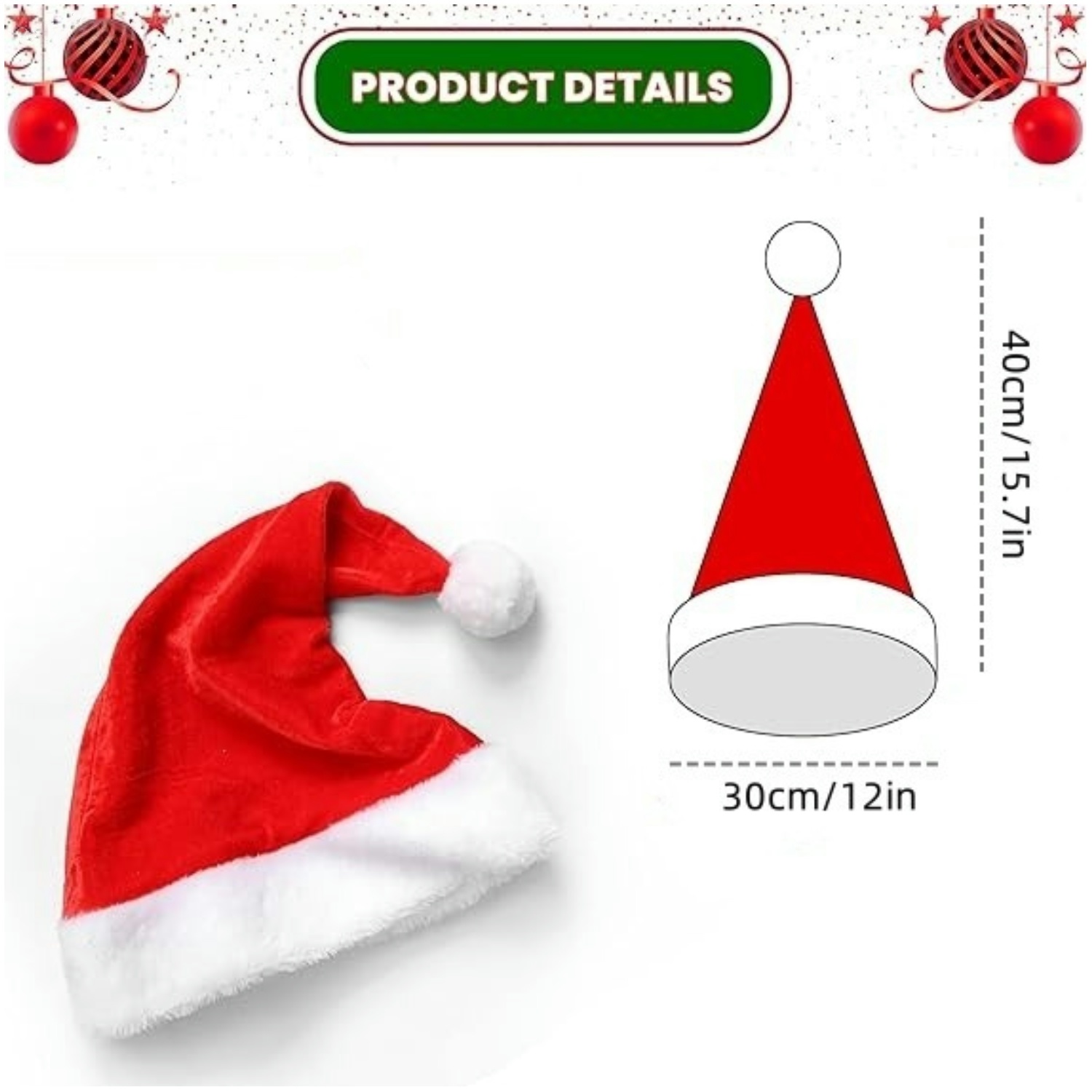 Fluffy Red Santa Hats Set with - Santa Hat Plush incelemesi ve fiyatı