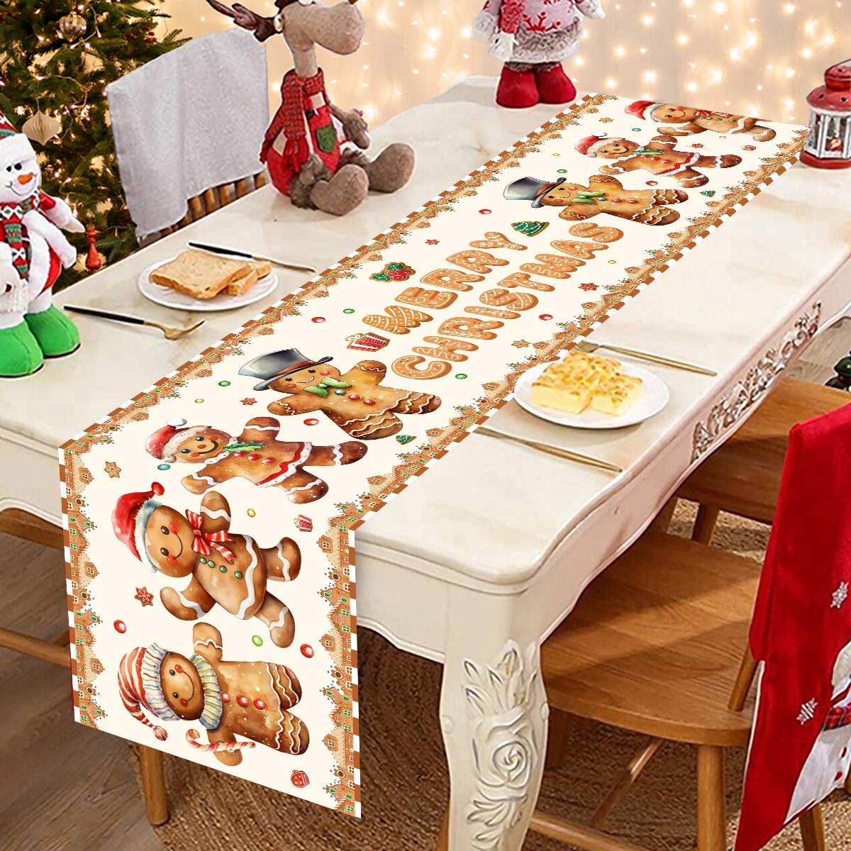 Christmas Santa Clause Polyest - Christmas Table Runner incelemesi ve fiyatı