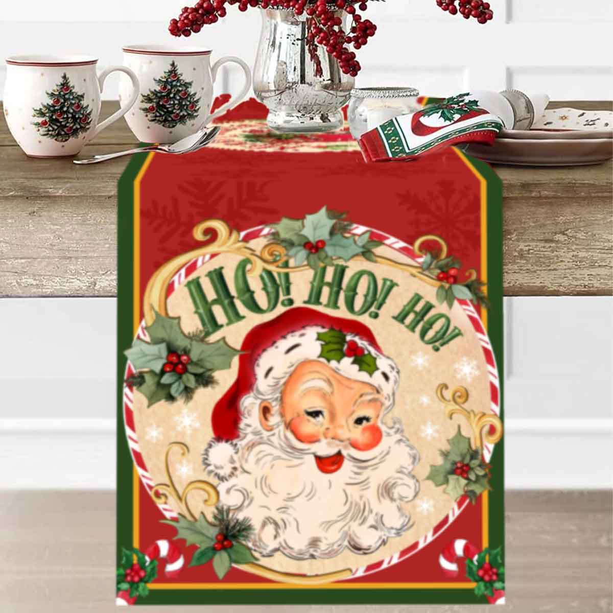 Christmas Santa Clause Polyest - Christmas Table Runner incelemesi ve fiyatı