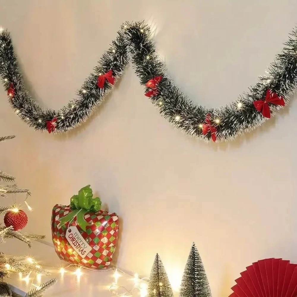 Christmas Tinsel Garland Artif - Led Fairy String Lights incelemesi ve fiyatı