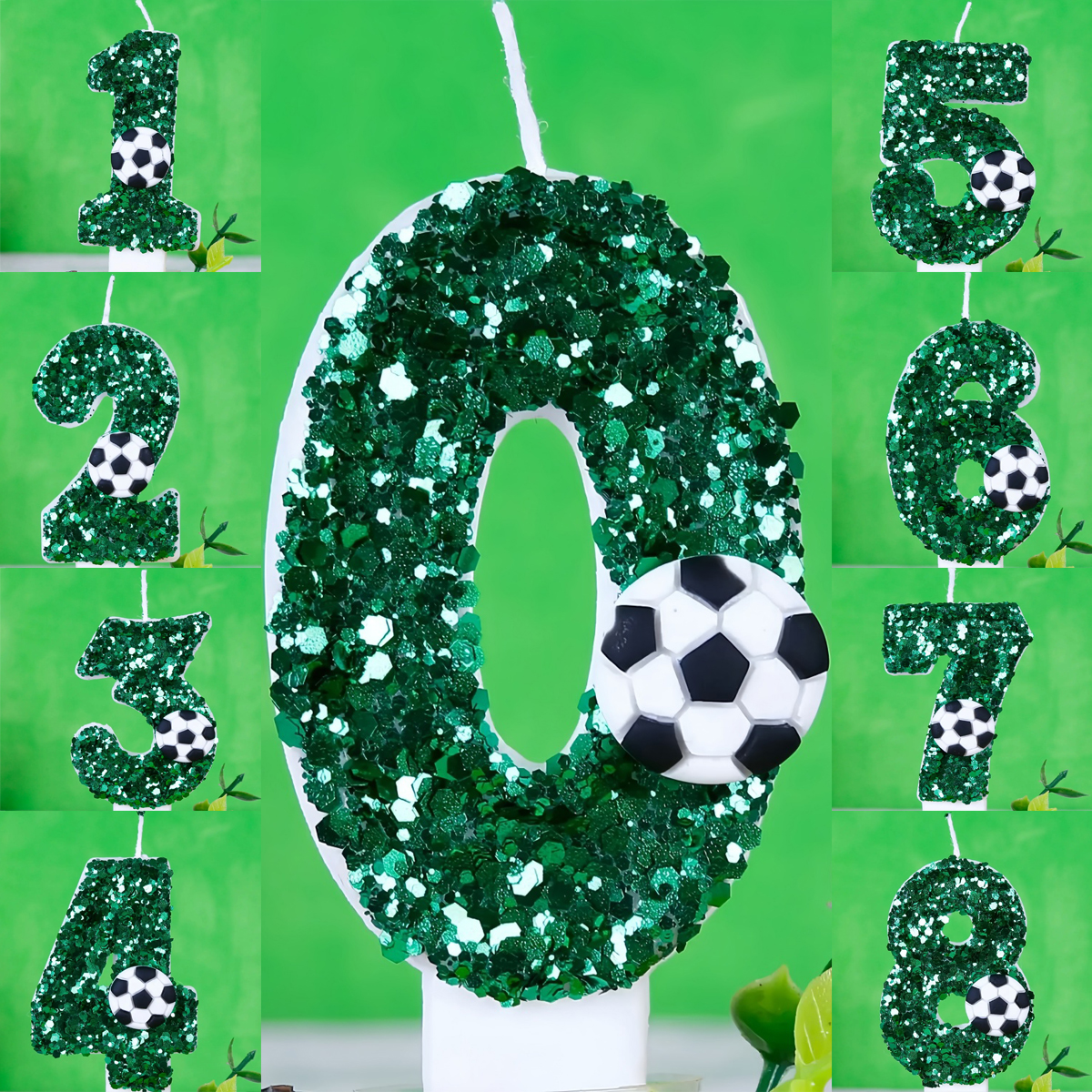 Boy Series 3D Green Football B - Holiday Candle Set incelemesi ve fiyatı