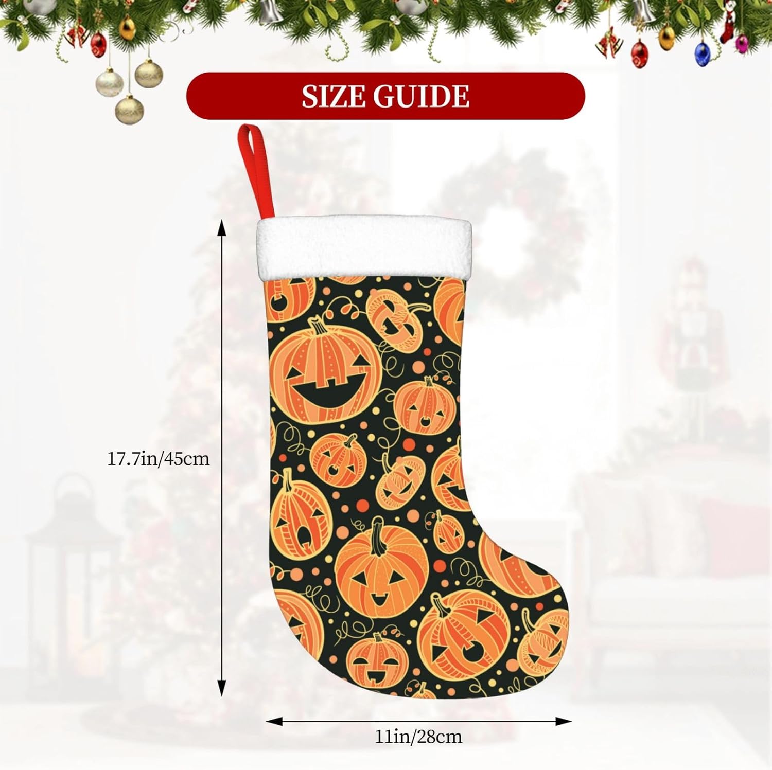 Halloween Pumpkin Christmas St - Christmas Stocking Hanging incelemesi ve fiyatı
