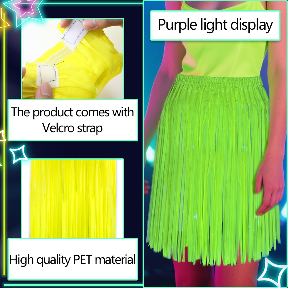 Neon Fluorescent Tinsel Skirt, - Tinsel Garland Decoration incelemesi ve fiyatı
