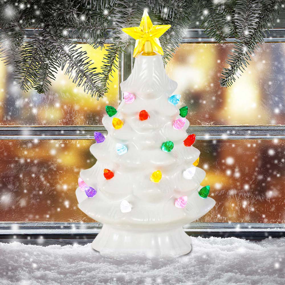 7 Inch Ceramic Christmas Villa - Star Tree Topper incelemesi ve fiyatı
