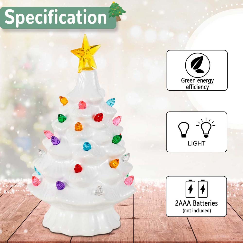 7 Inch Ceramic Christmas Villa - Star Tree Topper incelemesi ve fiyatı