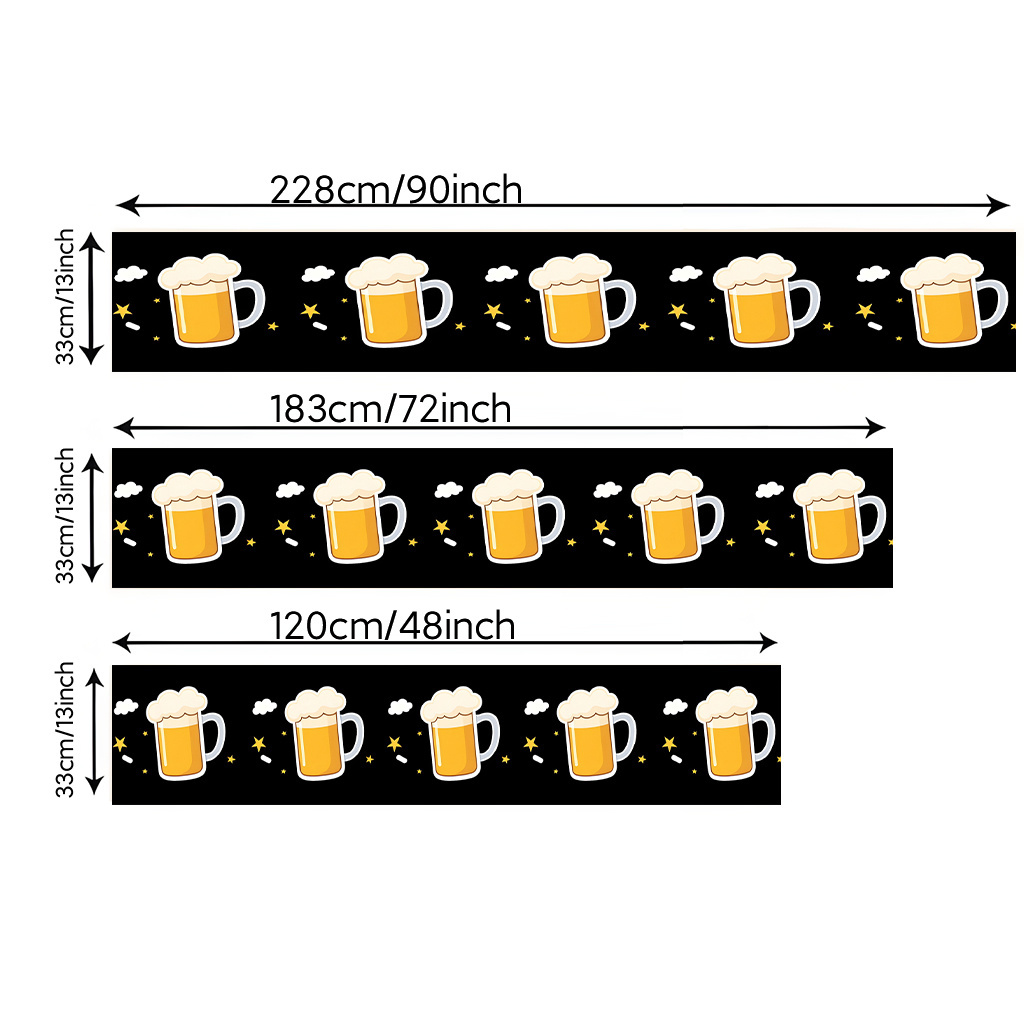1pc 2D Flat Printed Table Runn - Christmas Table Runner incelemesi ve fiyatı