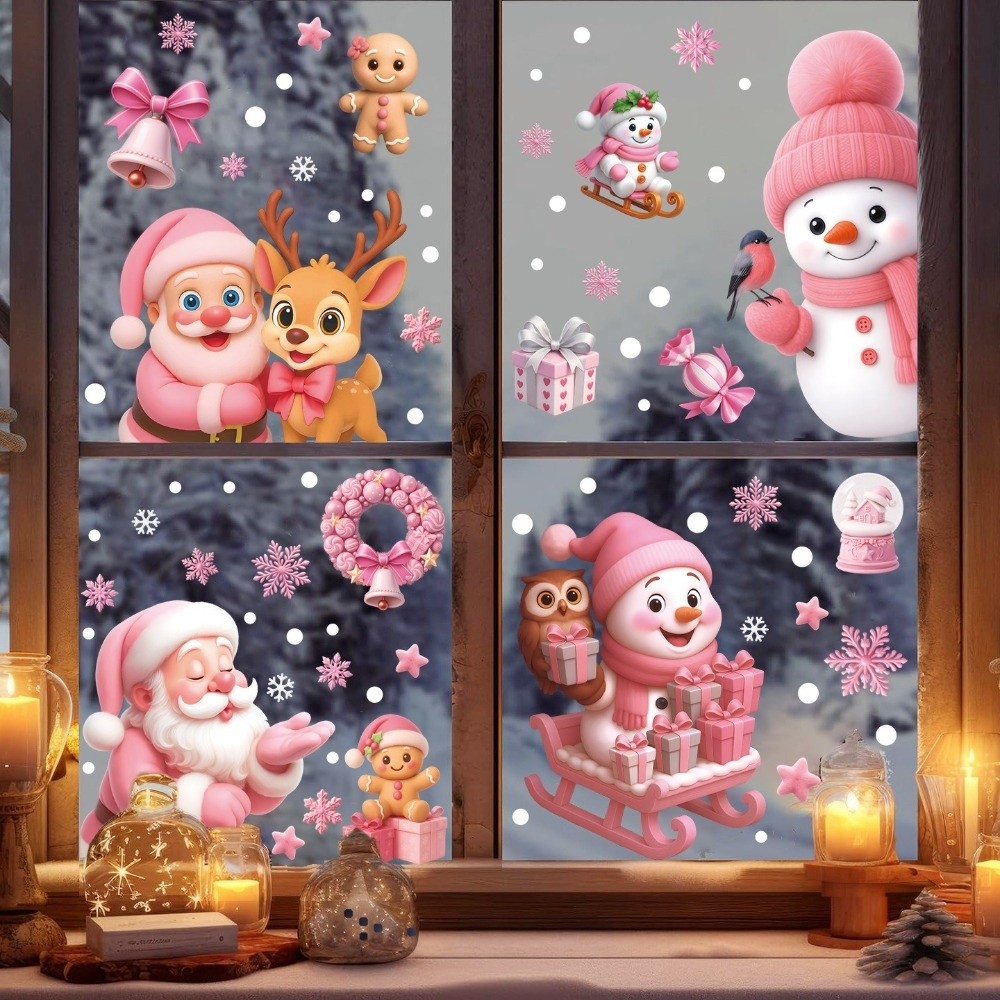 Cartoon PVC Window Stickers Sn - Snowflake Window Decal incelemesi ve fiyatı