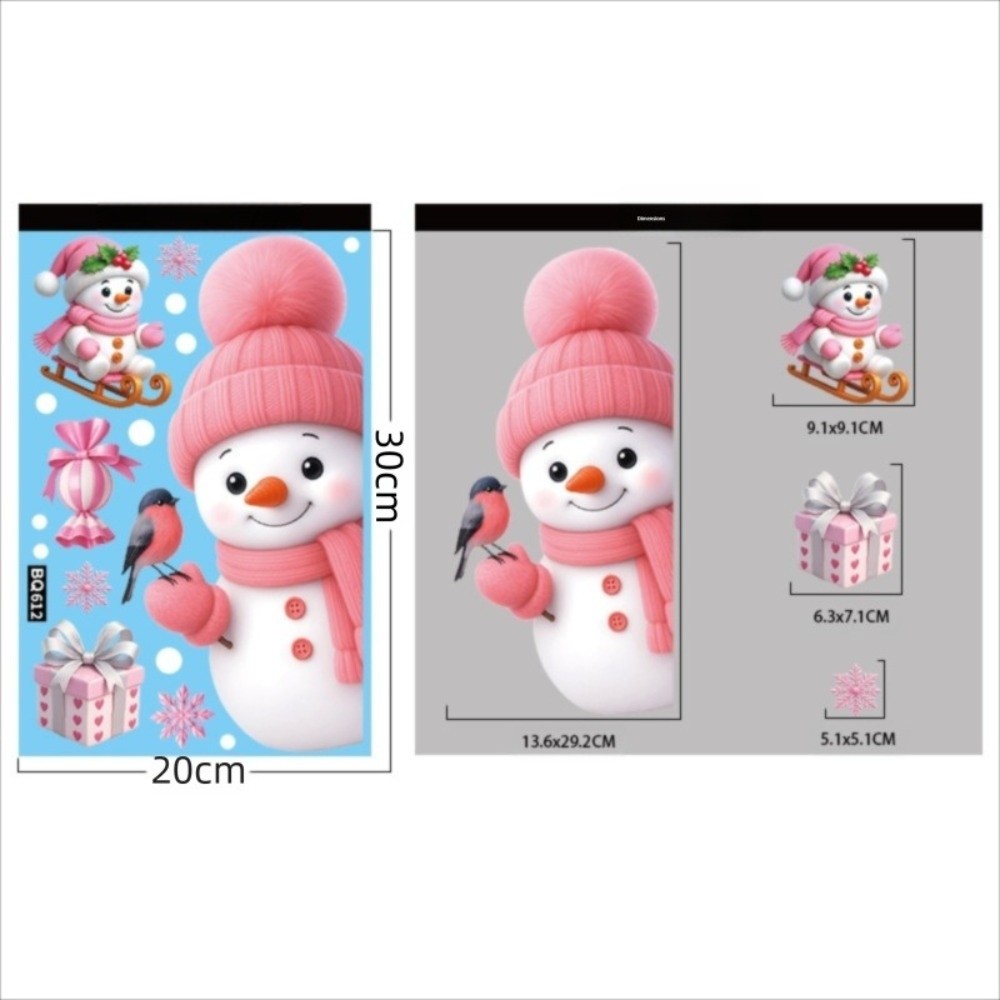 Removable PVC Window Stickers  - Snowflake Window Decal incelemesi ve fiyatı
