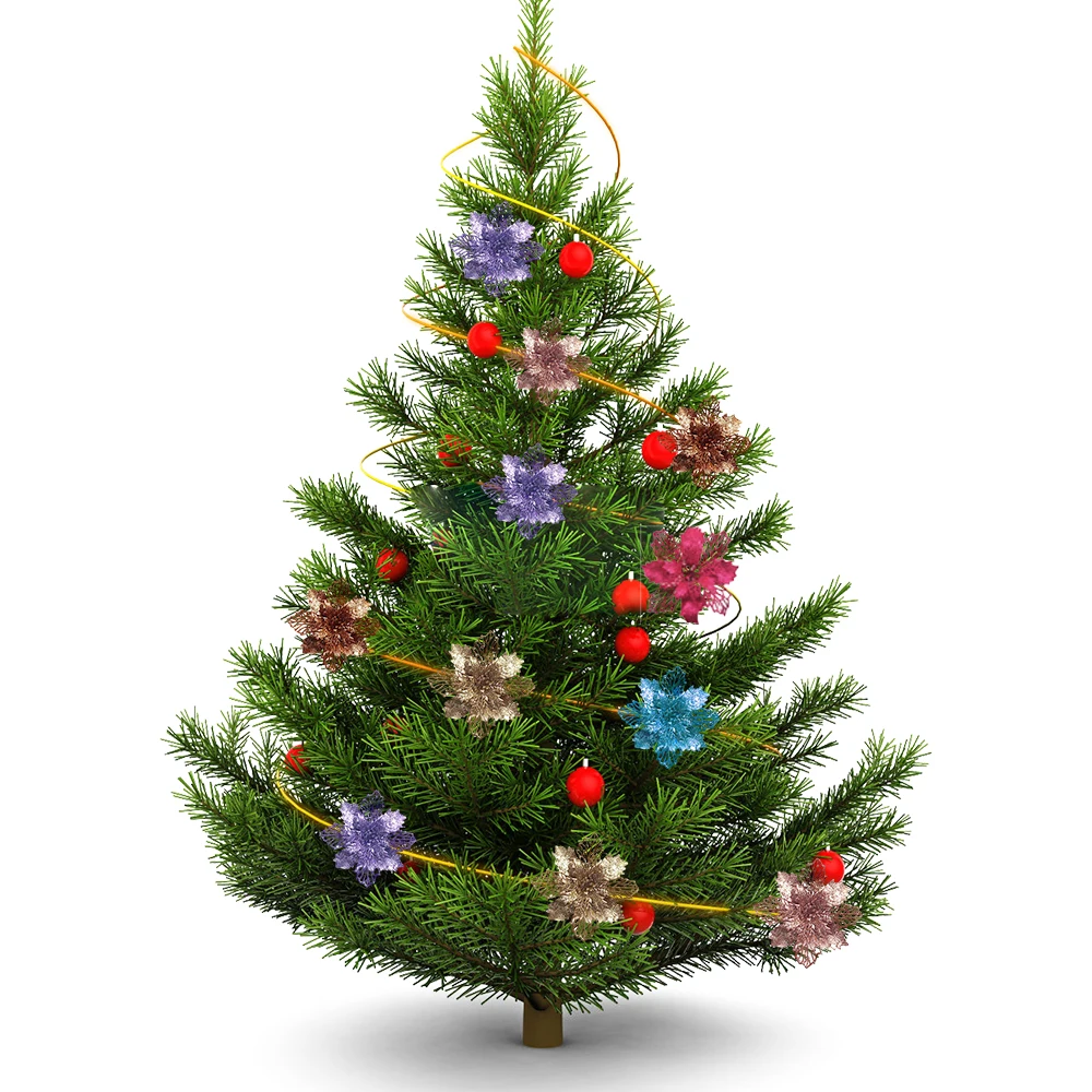 9cm Glitter Artifical Christma - Christmas Wreath Fake incelemesi ve fiyatı