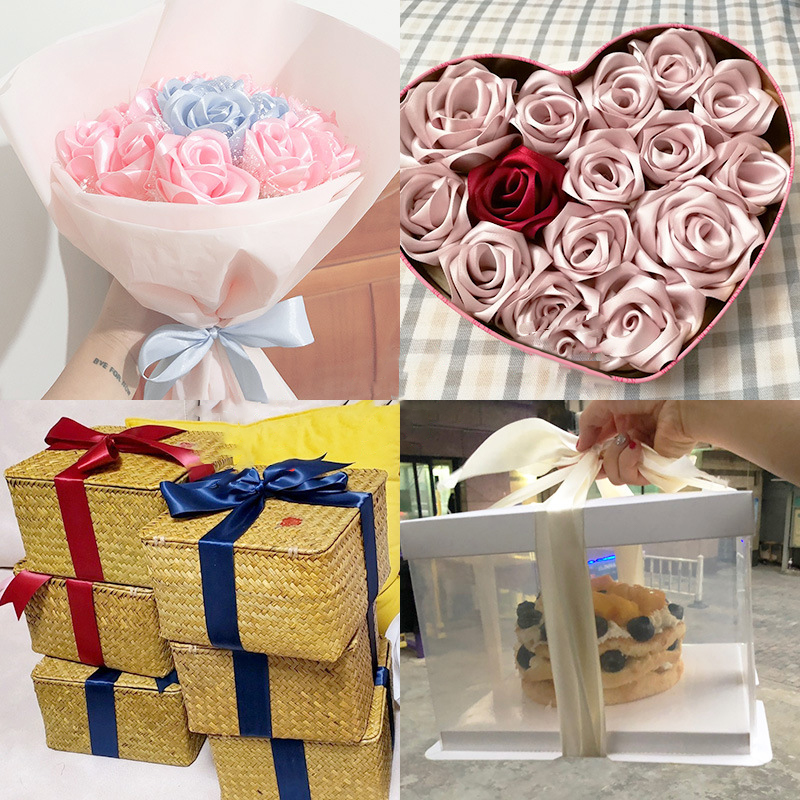 1Roll Satin Ribbon 4cm 25Yards - Ribbon Bow Gift incelemesi ve fiyatı