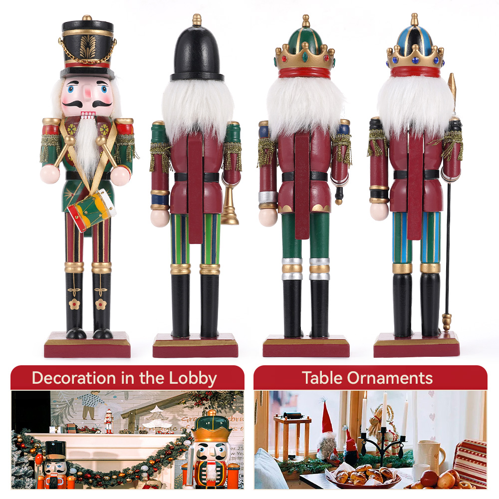 30CM Wooden Nutcracker Christm - Nutcracker Figurine incelemesi ve fiyatı