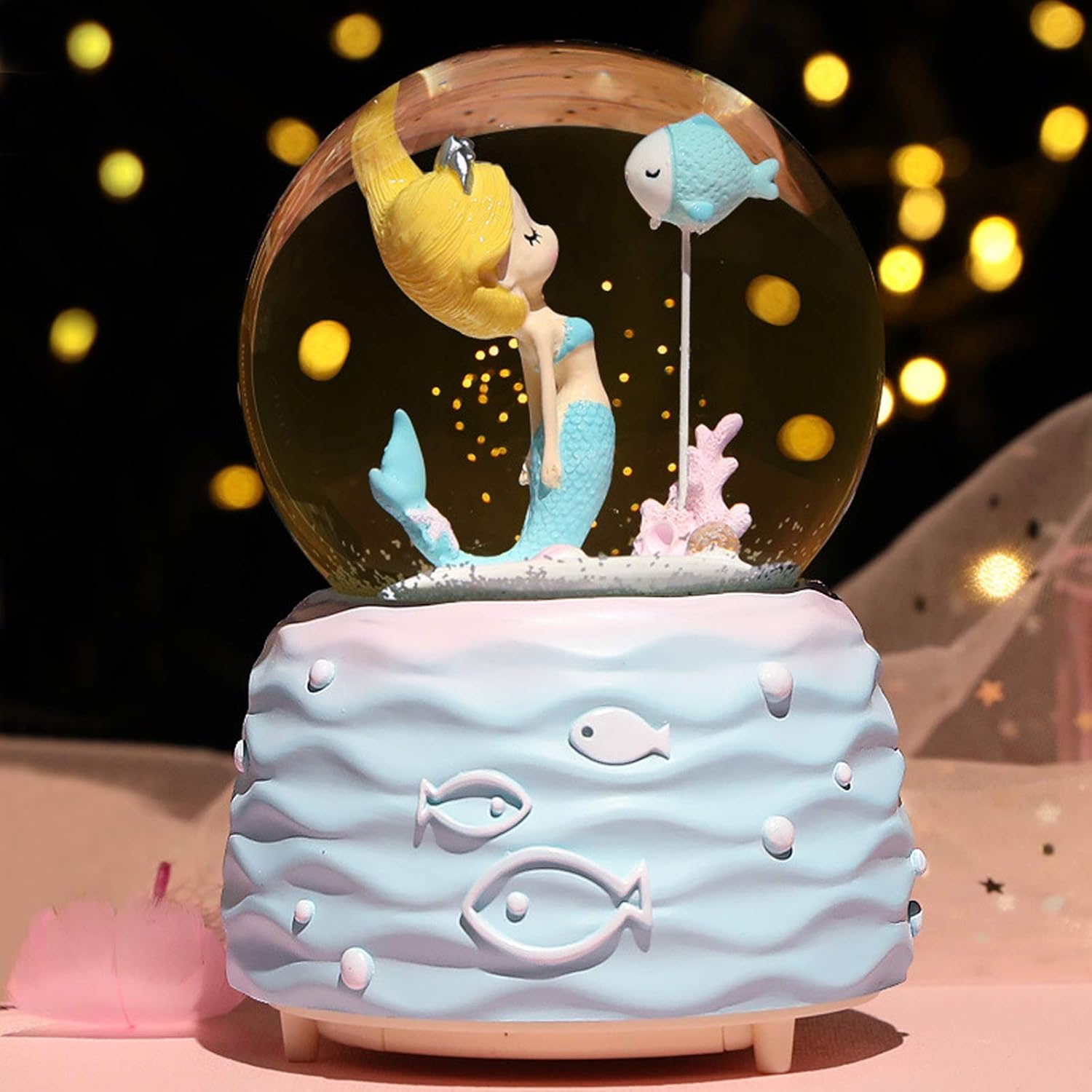 Mermaid Snow Globe Music Box w - Snow Globe Musical incelemesi ve fiyatı