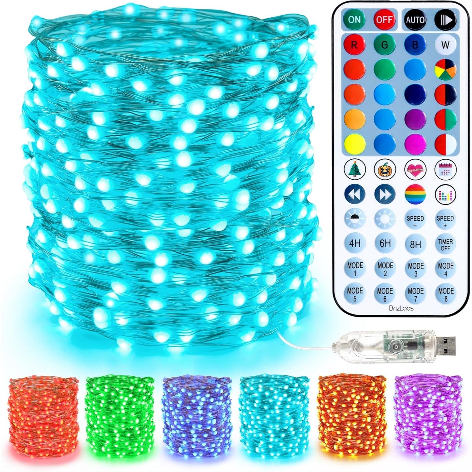 33ft 100 LED Red White Blue Fa - Led Fairy String Lights incelemesi ve fiyatı