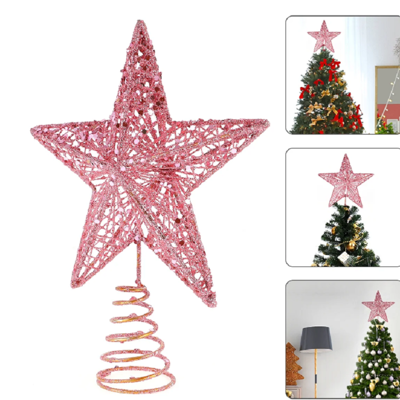Christmas Pink Pentagon Top St - Star Tree Topper incelemesi ve fiyatı