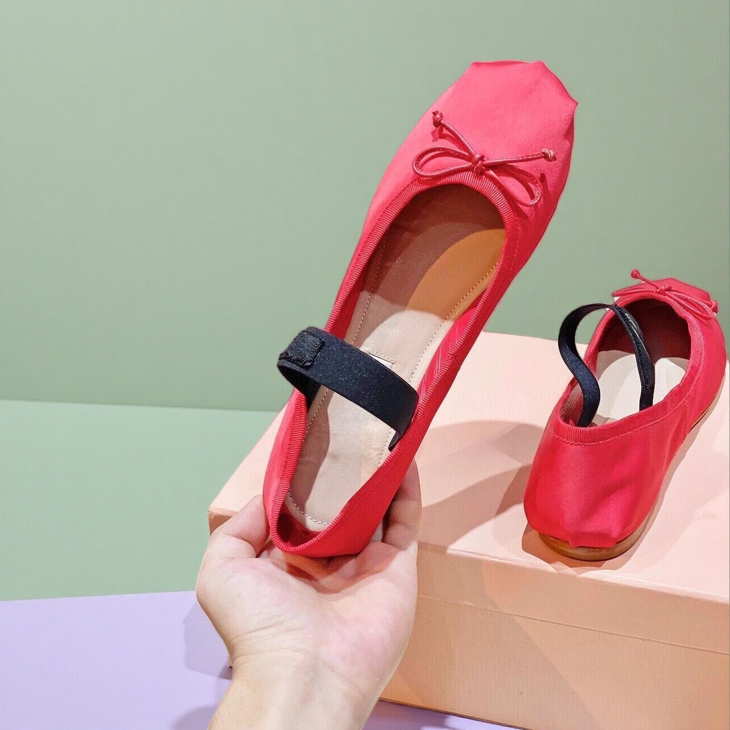Luxury Ballet Flats, Women's P - Ribbon Bow Gift incelemesi ve fiyatı