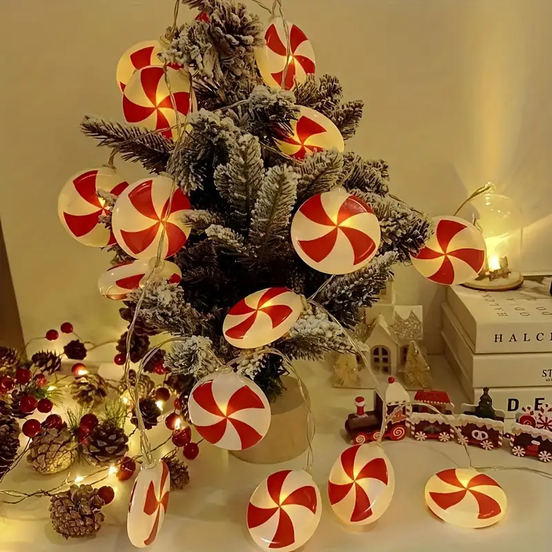 6m 40 LEDS Festive Candy Cane  - Led Fairy String Lights incelemesi ve fiyatı