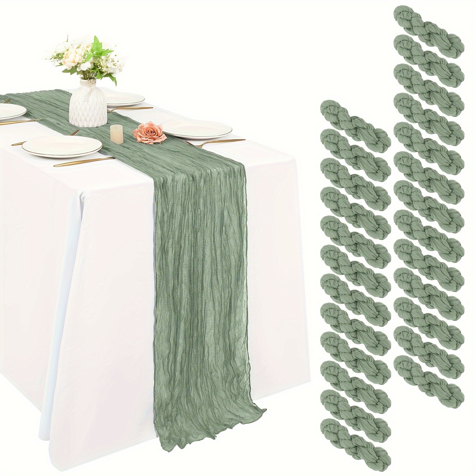 Of 25 Black Cheesecloth Table  - Christmas Table Runner incelemesi ve fiyatı