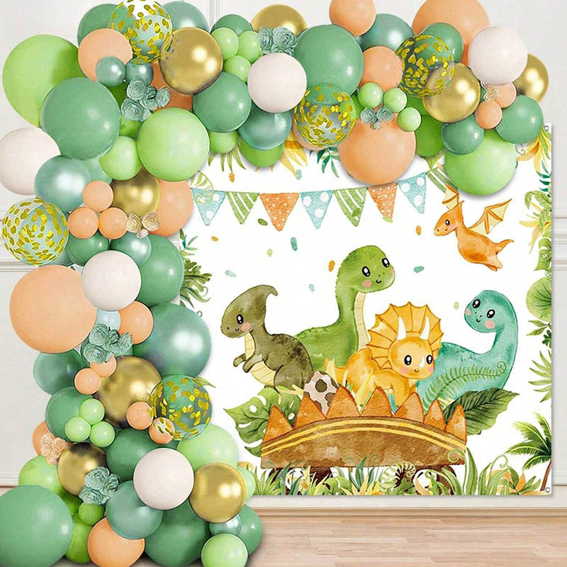Dinosaur Balloon Set Arch for  - Tinsel Garland Decoration incelemesi ve fiyatı