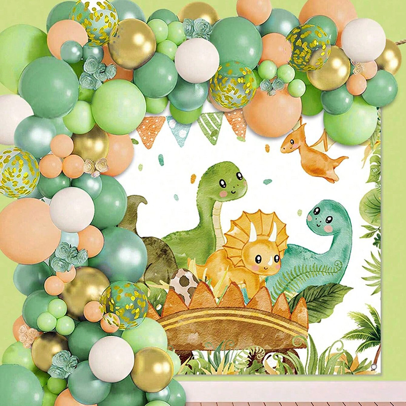 Dinosaur Balloon Set Arch for  - Tinsel Garland Decoration incelemesi ve fiyatı