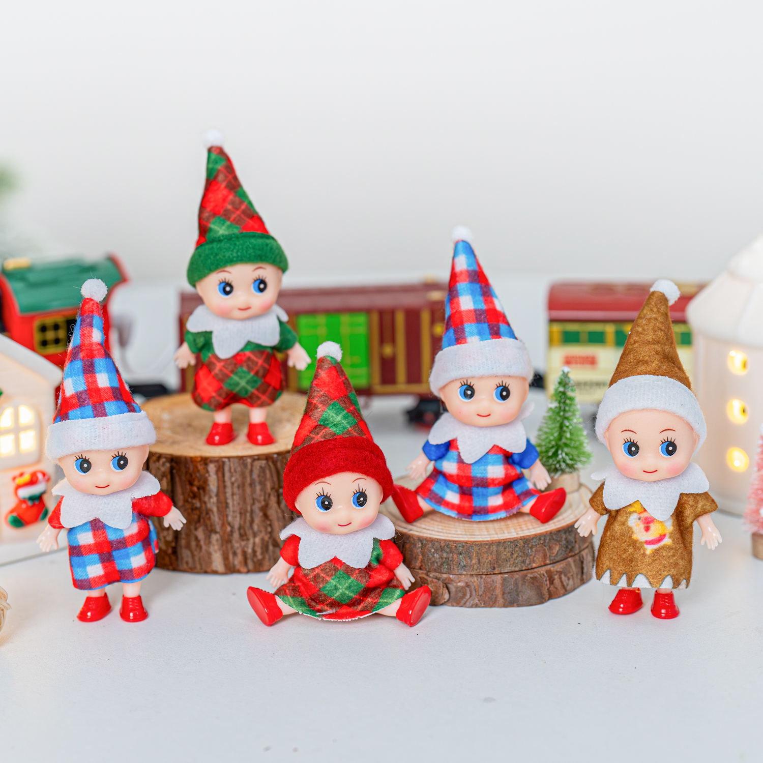 4/5/6 Pcs Mini Baby Elf Christ - Christmas Throw Blanket incelemesi ve fiyatı