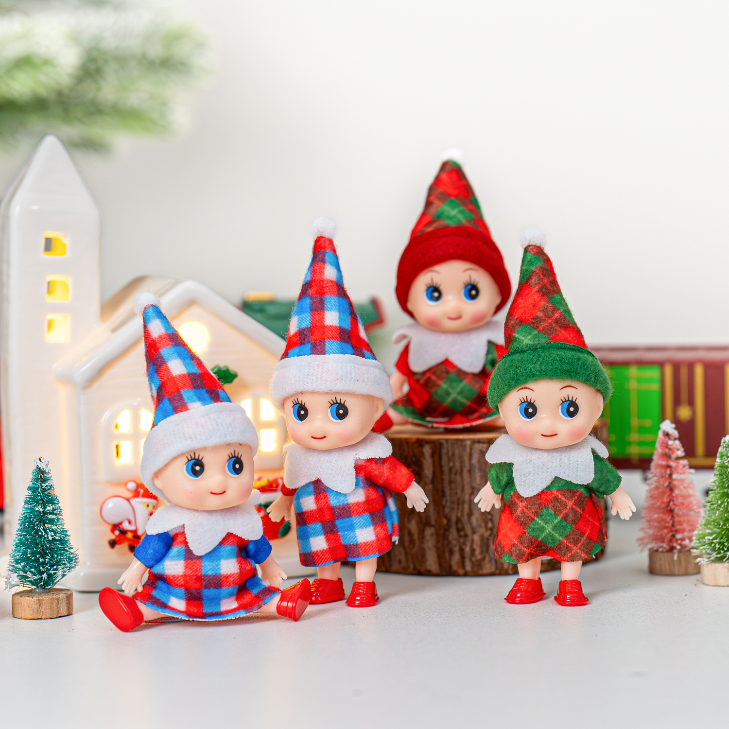 4/5/6 Pcs Mini Baby Elf Christ - Christmas Throw Blanket incelemesi ve fiyatı