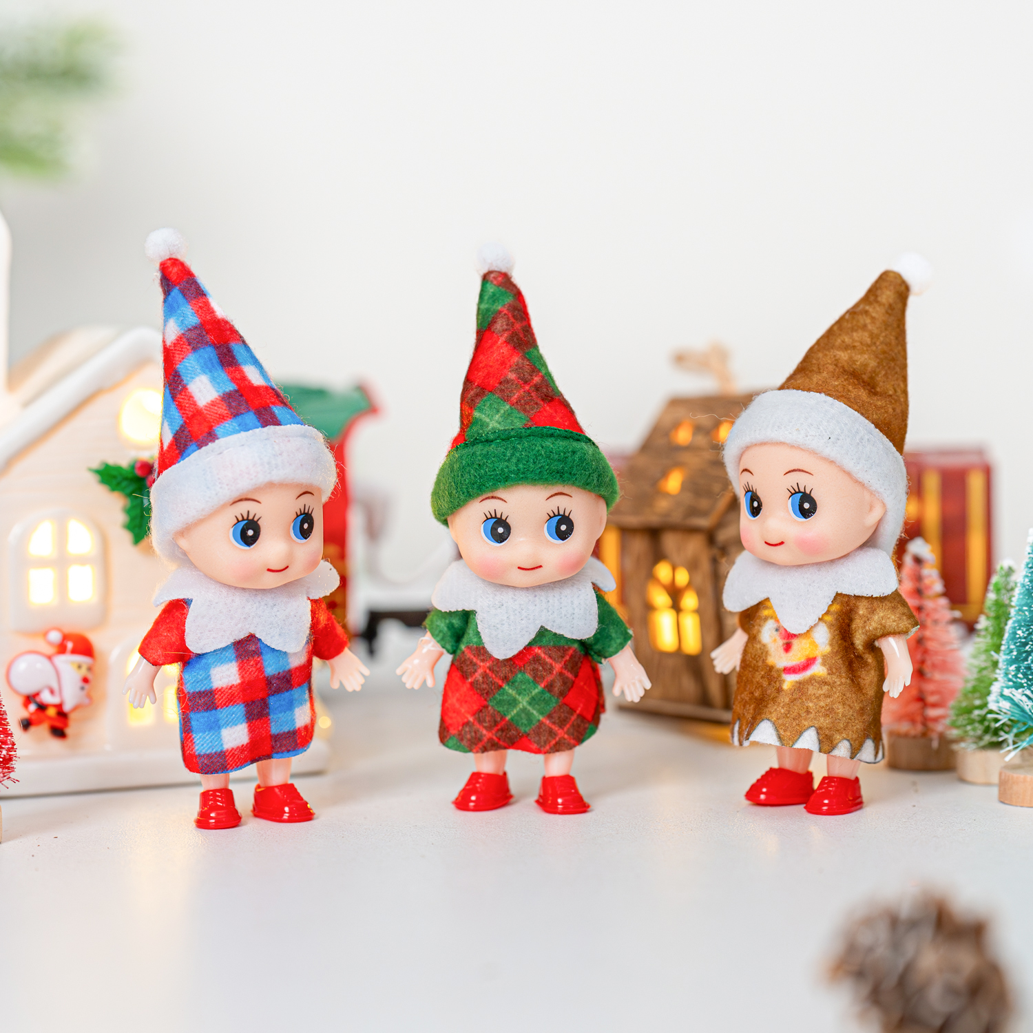 4/5/6 Pcs Mini Baby Elf Christ - Christmas Throw Blanket incelemesi ve fiyatı