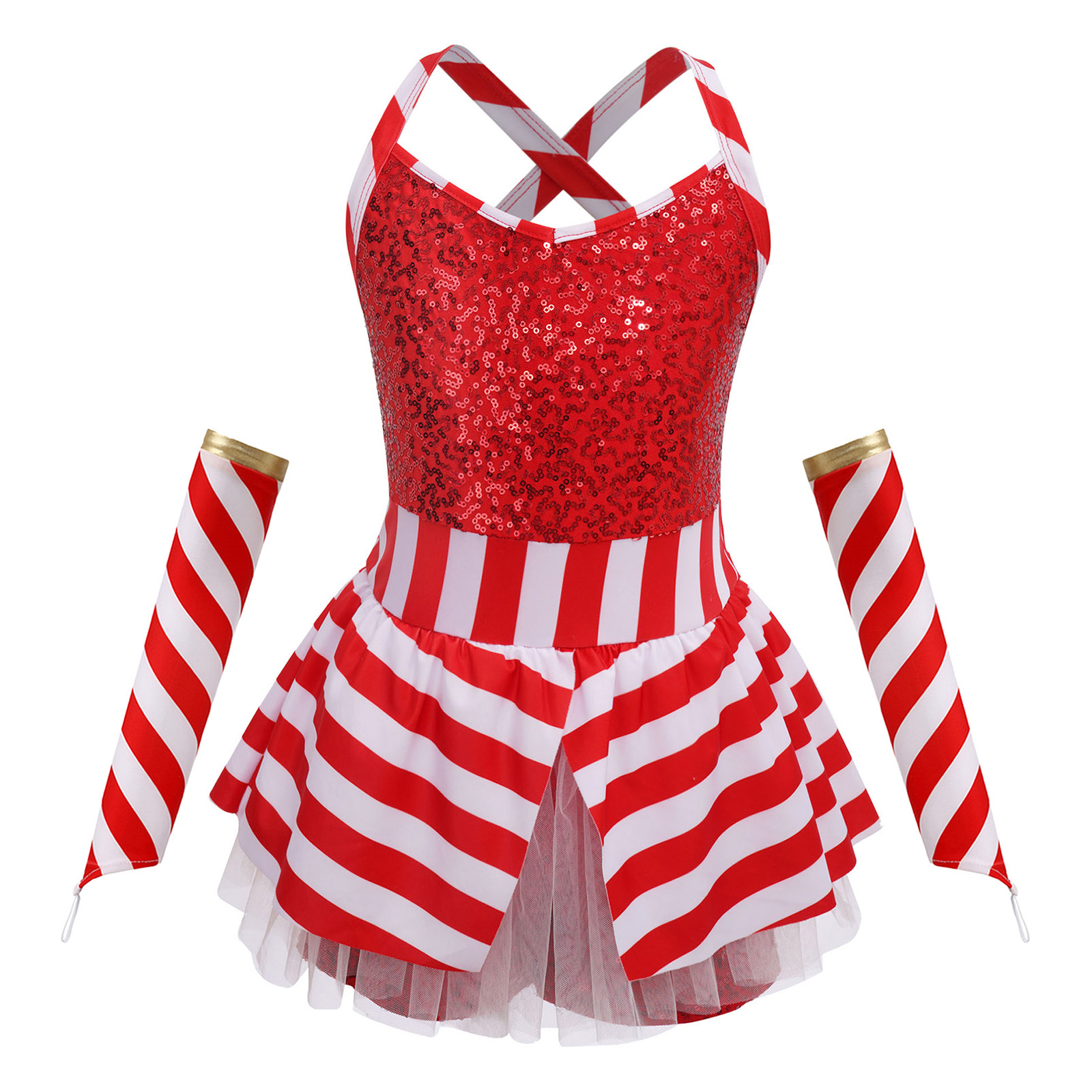 Girls Christmas Candy Cane Dan - Elf Costume Christmas incelemesi ve fiyatı