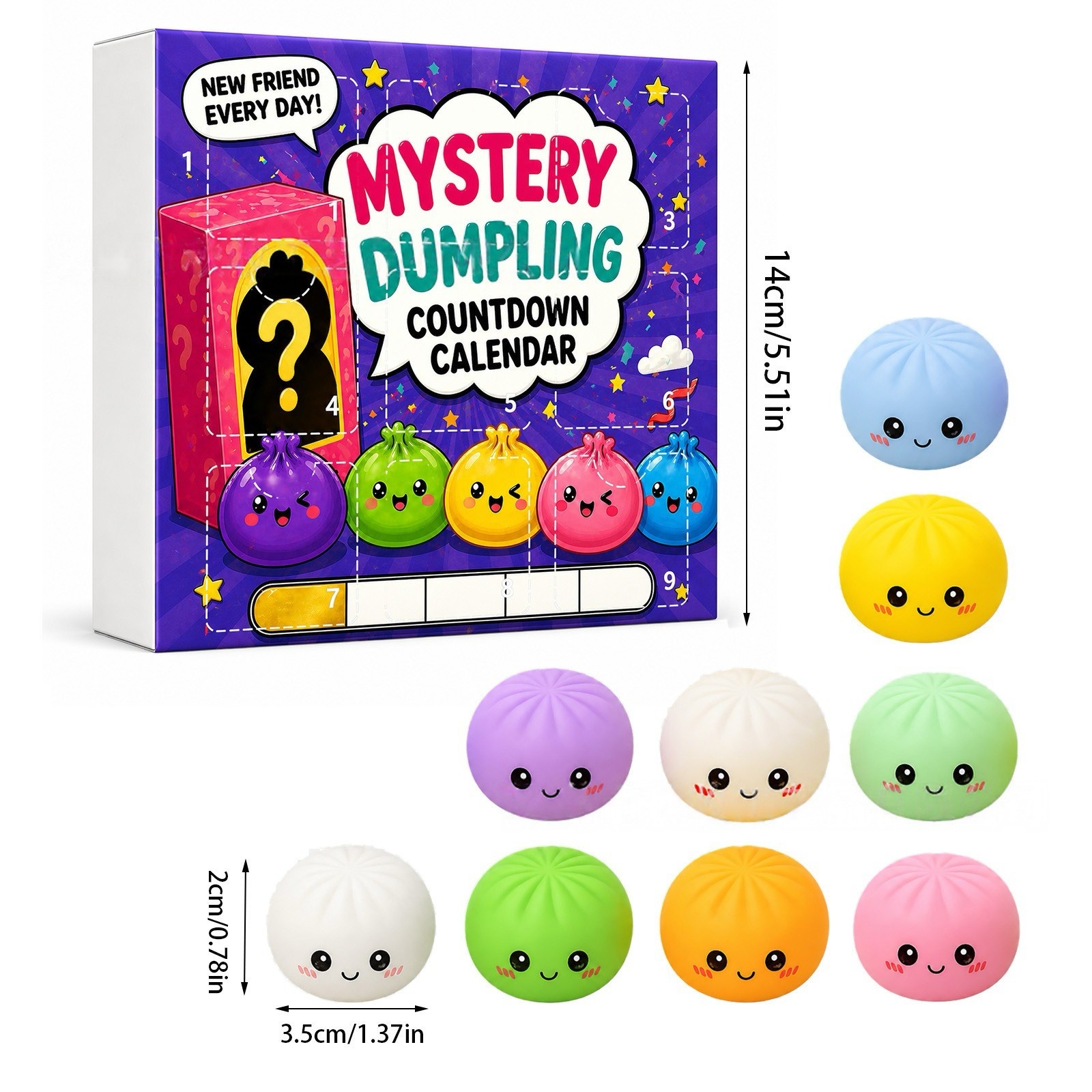 Kawaii Squishy Dumpling Advent - Advent Calendar Gift incelemesi ve fiyatı