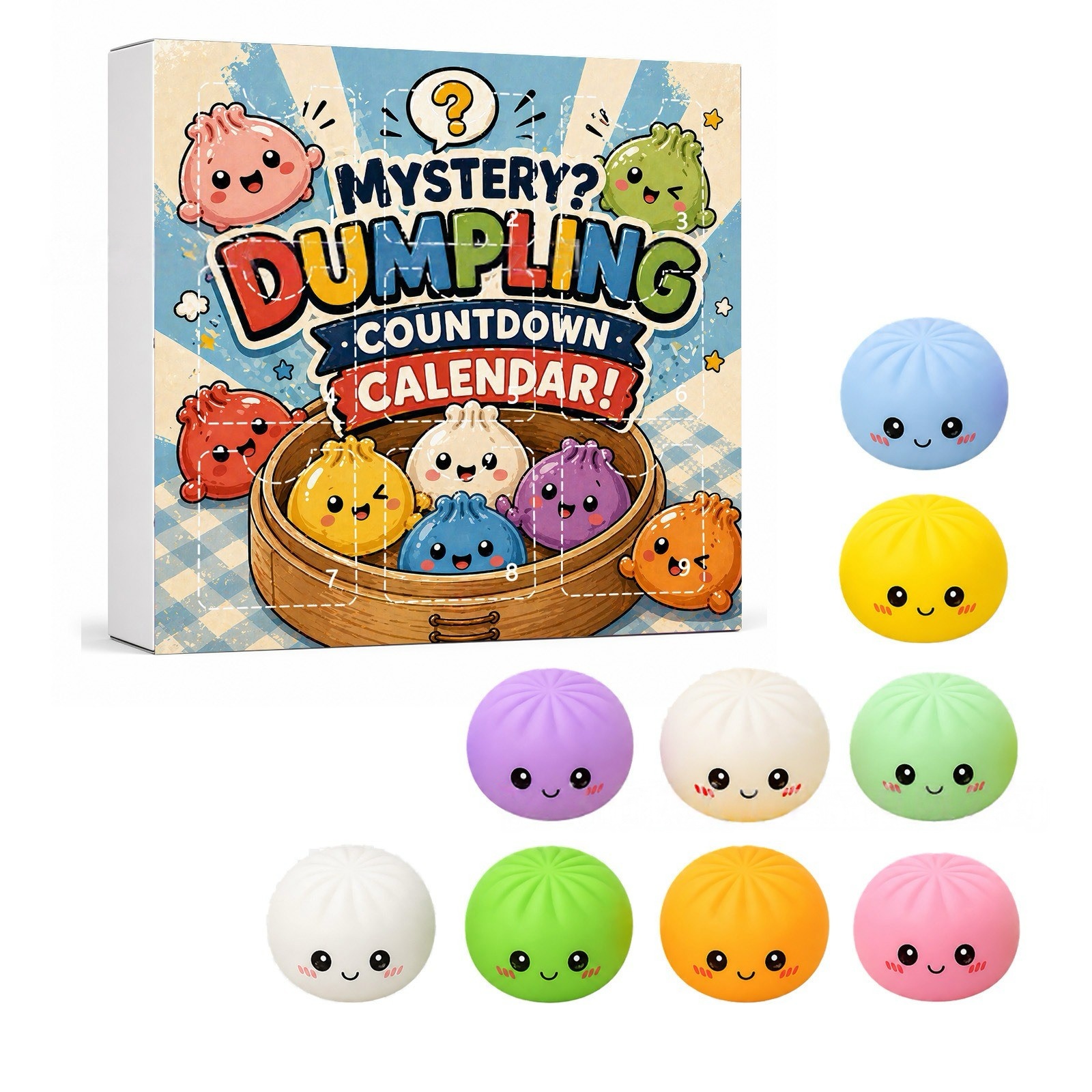 Kawaii Squishy Dumpling Advent - Advent Calendar Gift incelemesi ve fiyatı