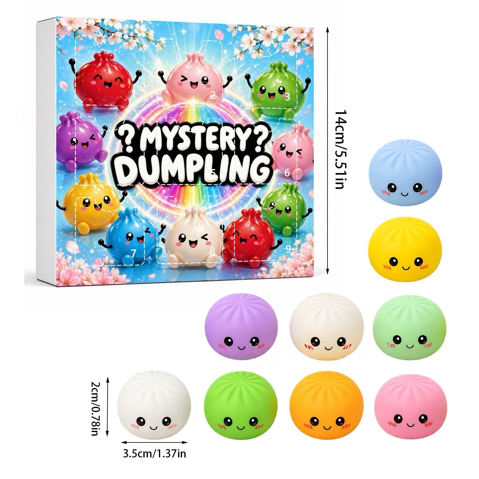 Kawaii Squishy Dumpling Advent - Advent Calendar Gift incelemesi ve fiyatı