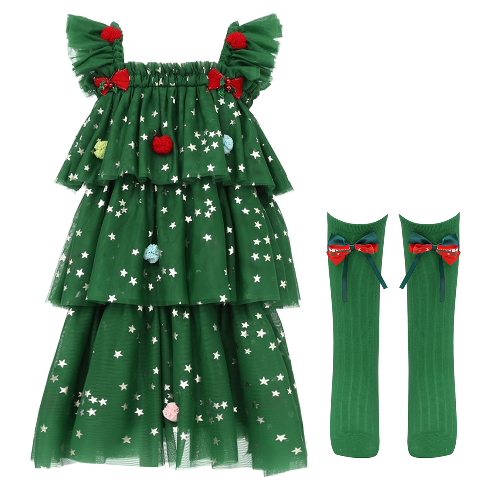 Toddler Girls Christmas Tree E - Elf Costume Christmas incelemesi ve fiyatı
