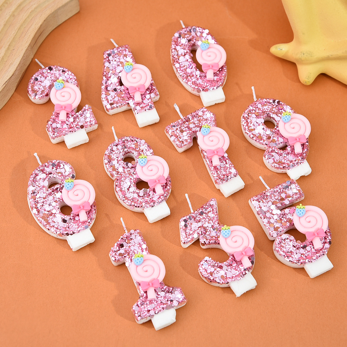 1pc Large 0-9 Numbers Pink Lol - Holiday Candle Set incelemesi ve fiyatı