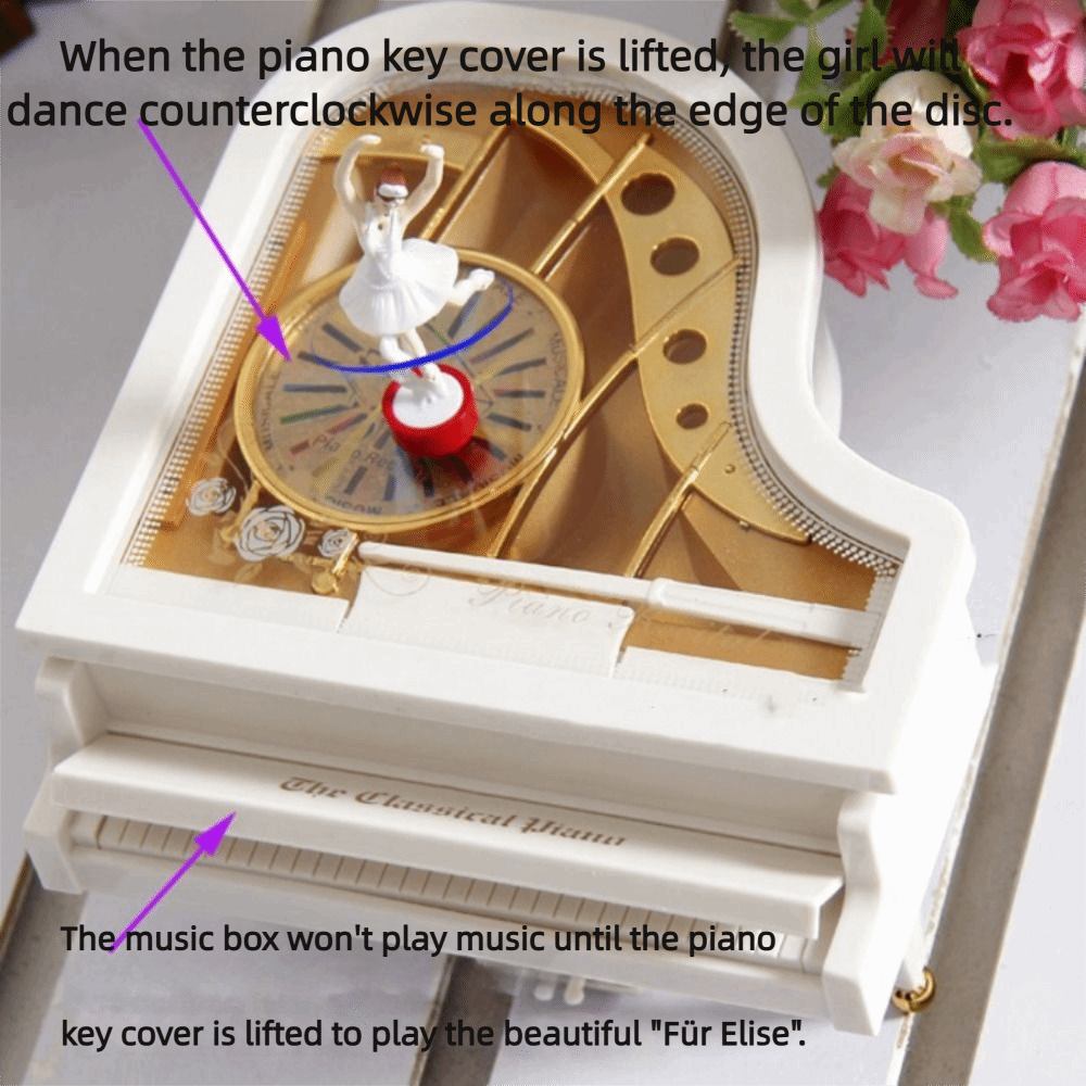 European-style Piano Model Mus - Snow Globe Musical incelemesi ve fiyatı