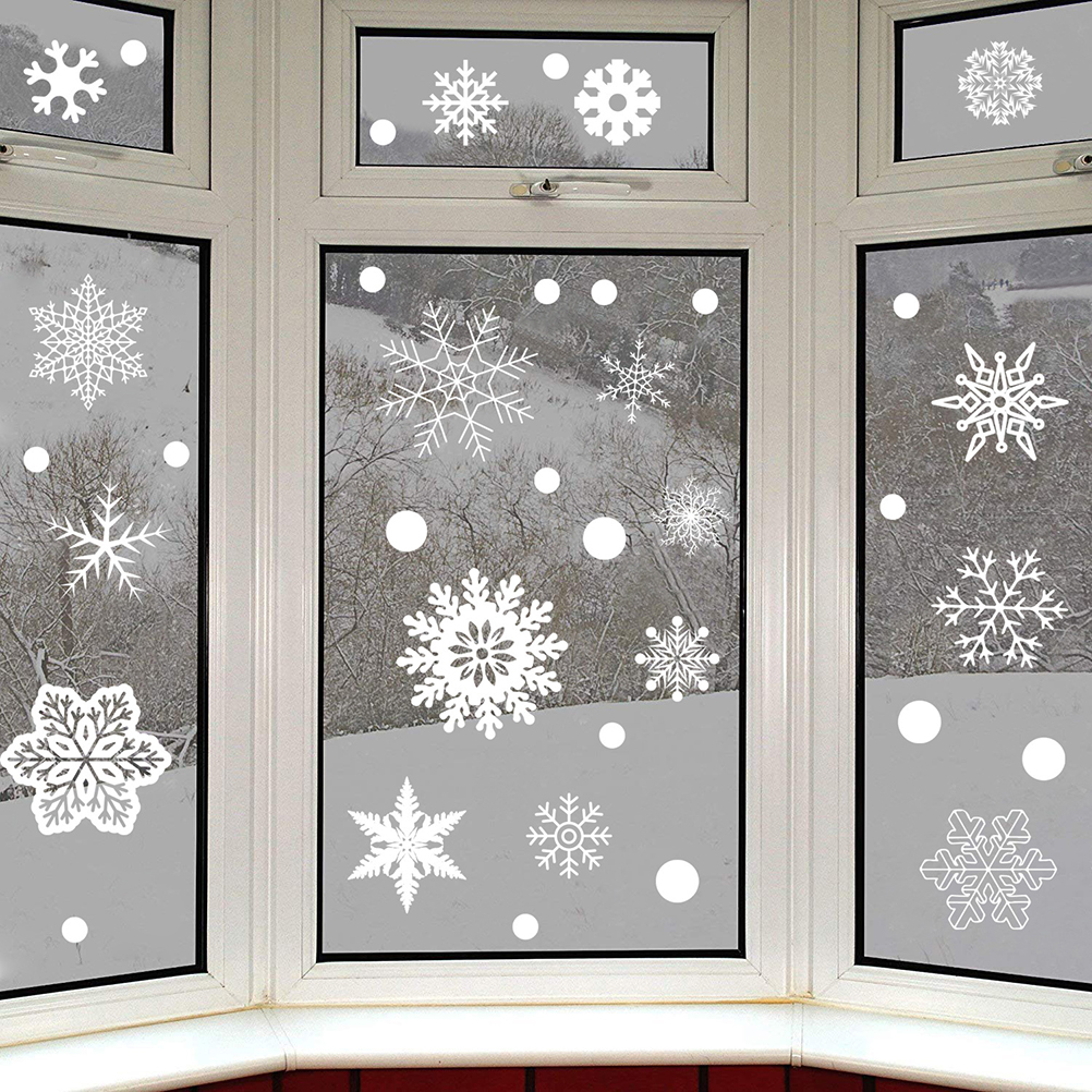 37PCS Gift Xmas Festival Suppl - Snowflake Window Decal incelemesi ve fiyatı