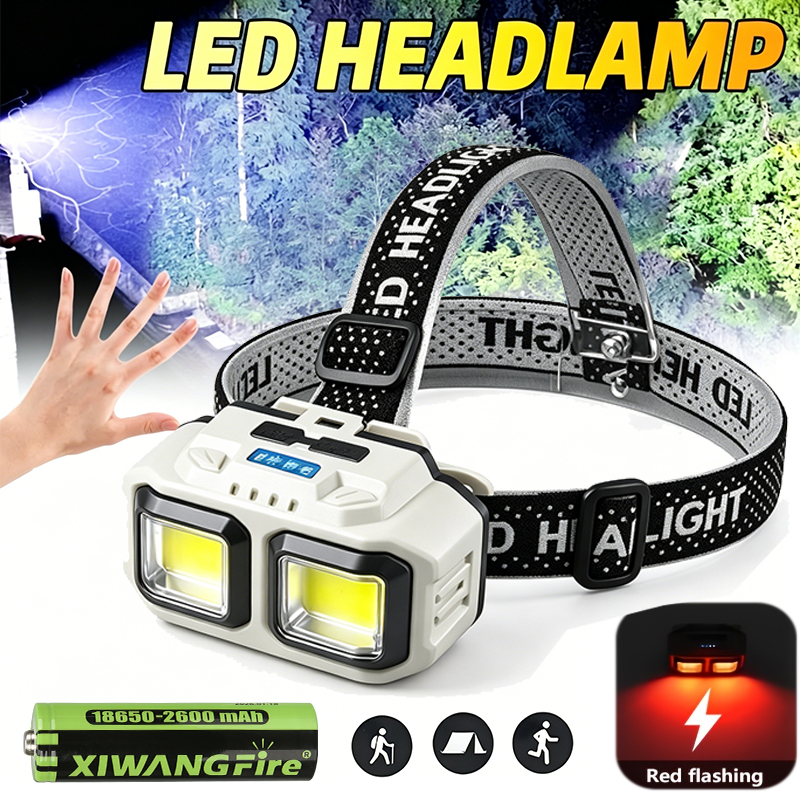 COB LED Headlamp Rechargeable  - Christmas Lights Outdoor incelemesi ve fiyatı