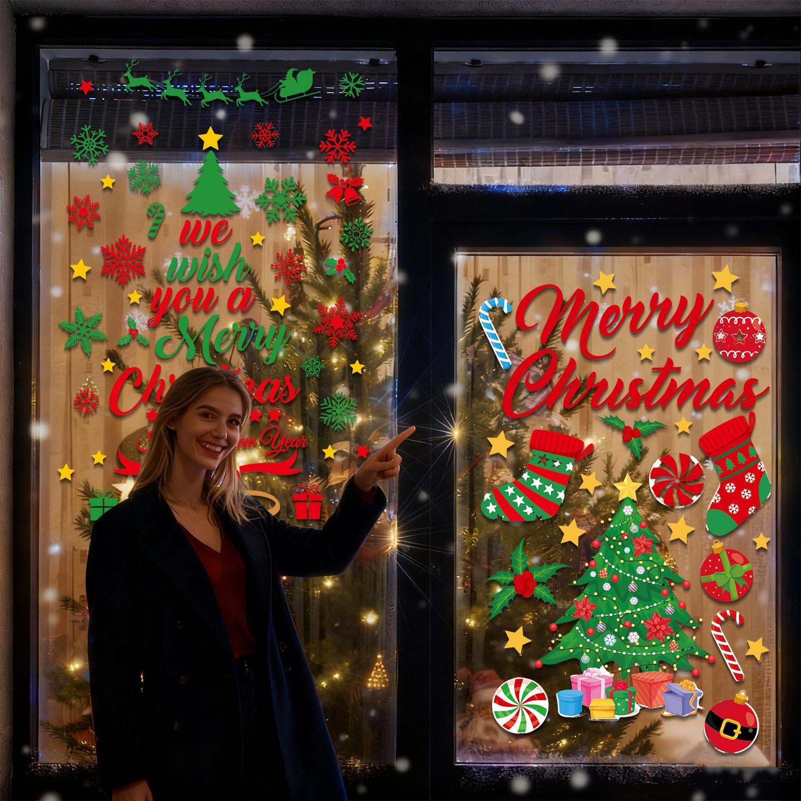 3 Pieces Christmas wall sticke - Snowflake Window Decal incelemesi ve fiyatı