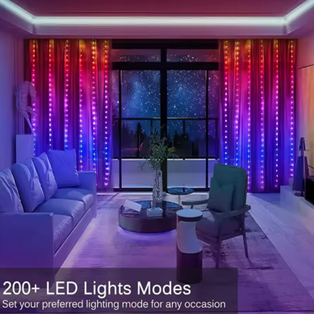 3M RGB Smart LED Curtain Light - Led Fairy String Lights incelemesi ve fiyatı