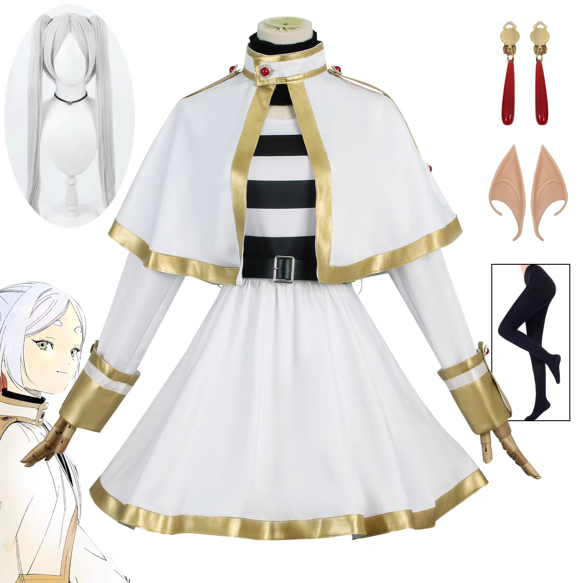 Sousou No Frieren Anime Cospla - Elf Costume Christmas incelemesi ve fiyatı