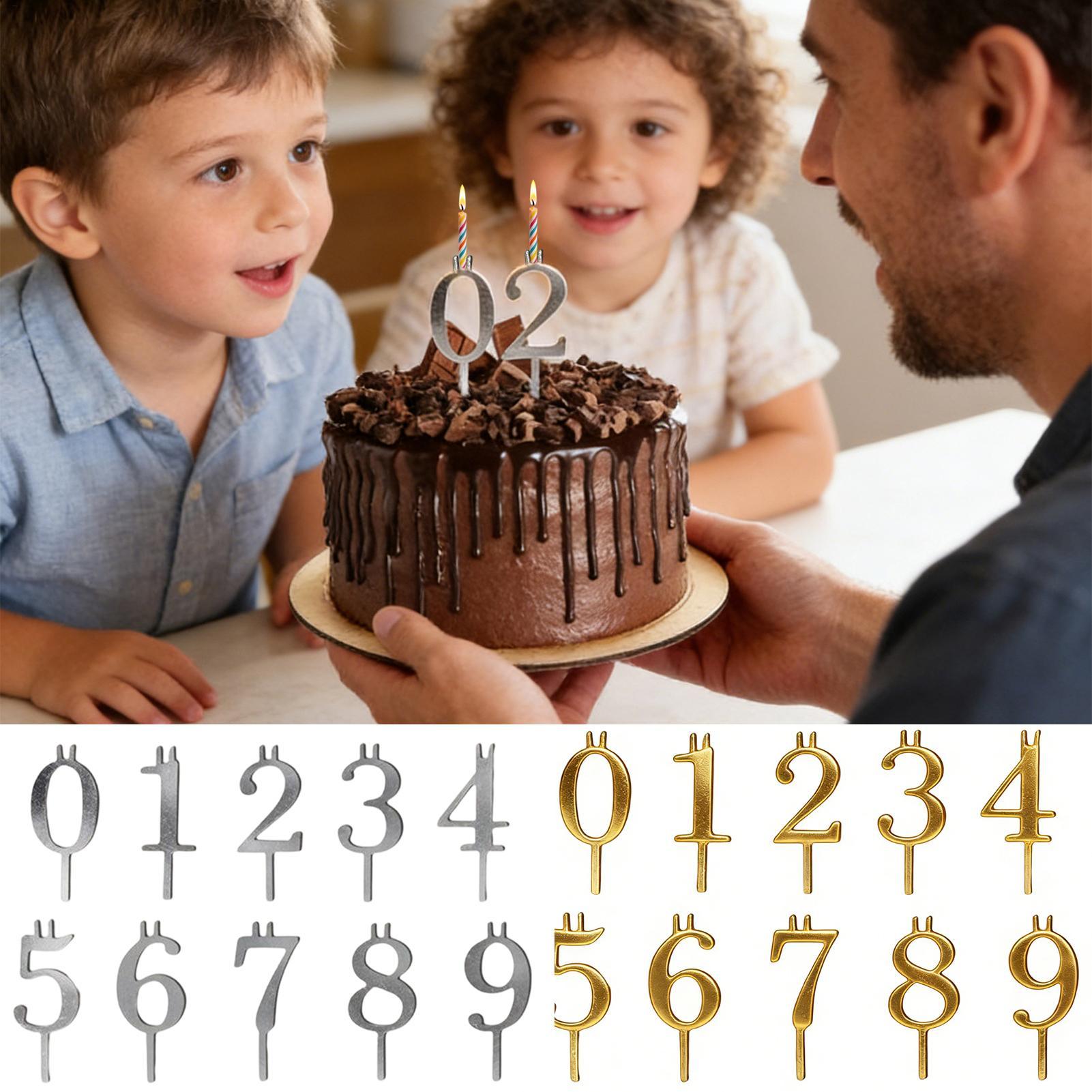 10pcs 0-9 Number Cake Toppers  - Holiday Candle Set incelemesi ve fiyatı