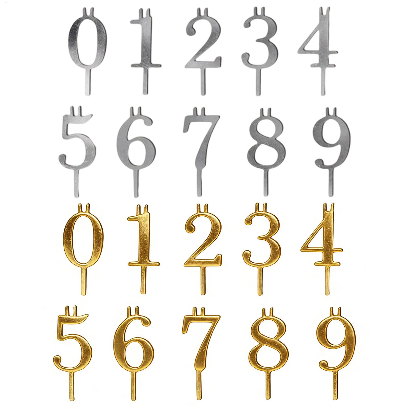 10pcs 0-9 Number Cake Toppers  - Holiday Candle Set incelemesi ve fiyatı